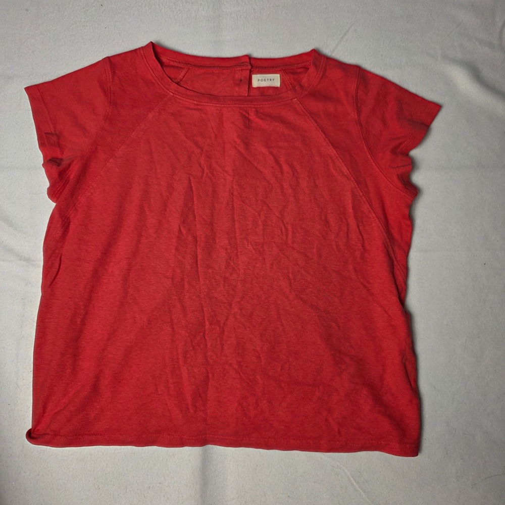 POETRY women's shirt Organic Cotton Hemp short Sleeve Crew Neck Top 12